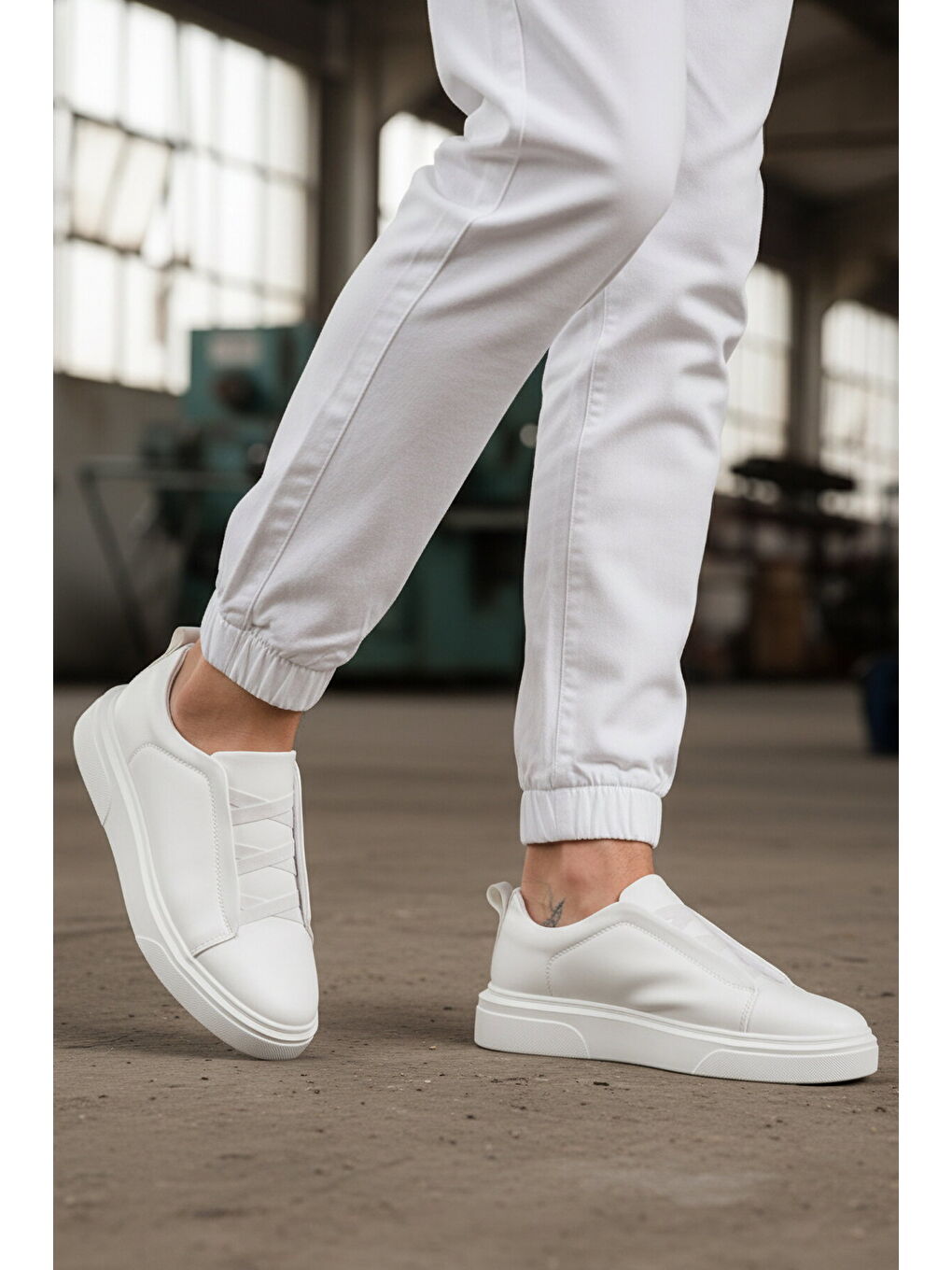 Beyaz Erkek Casual Ayakkabı 595 M-2