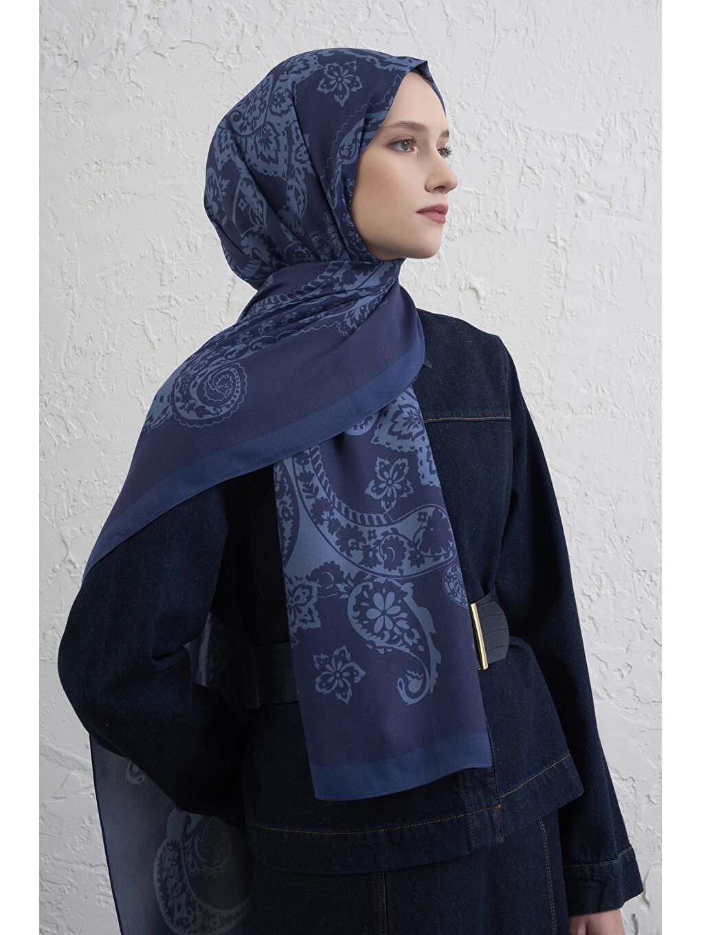 İndigo İpek Etro Şal 25-1
