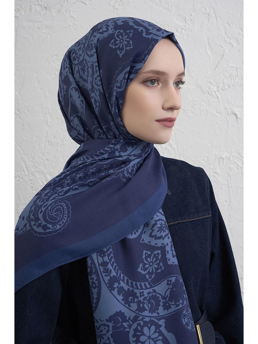 İndigo İpek Etro Şal 25-2