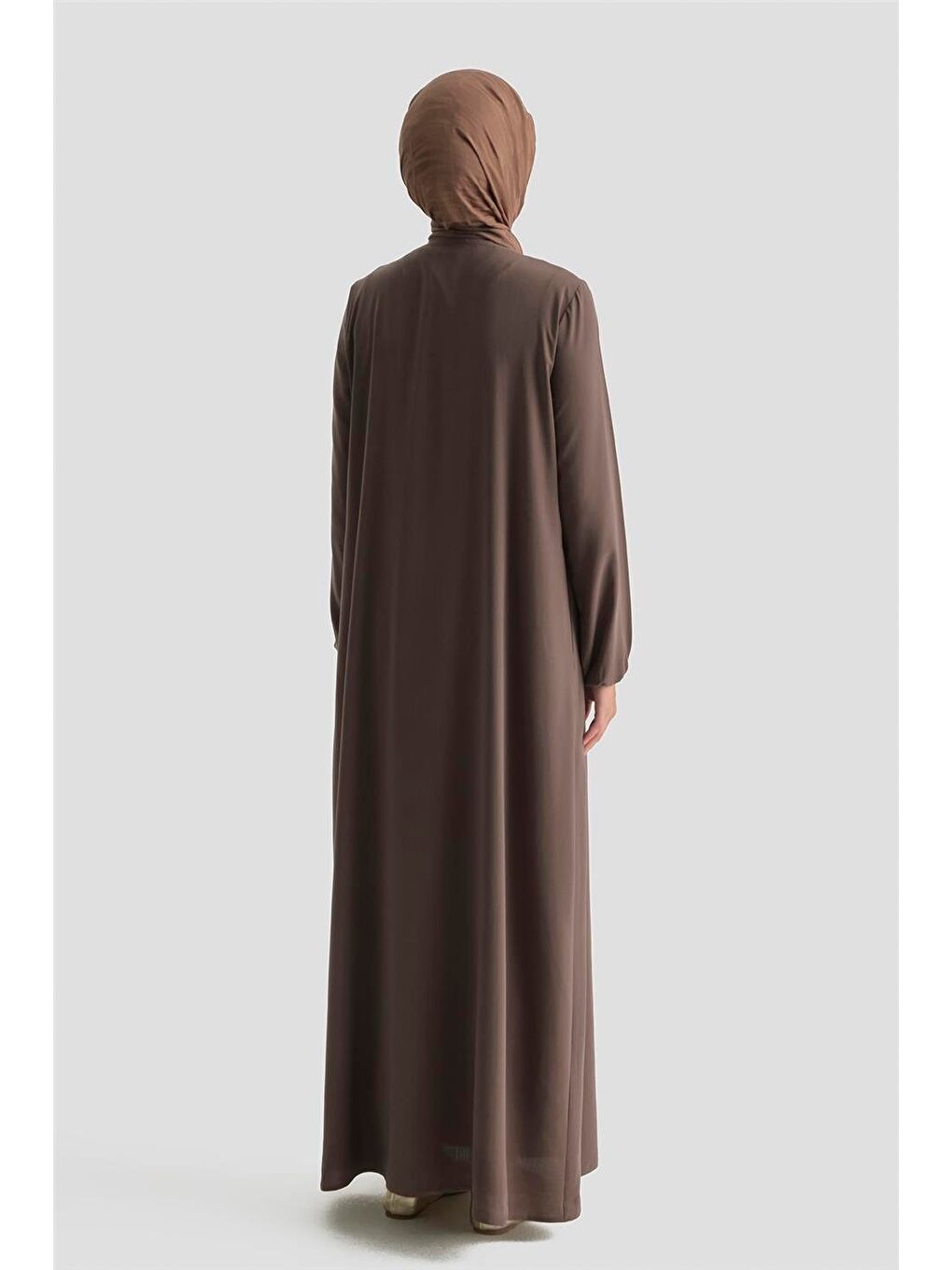 Kahverengi Basic Ferace Kahve-3