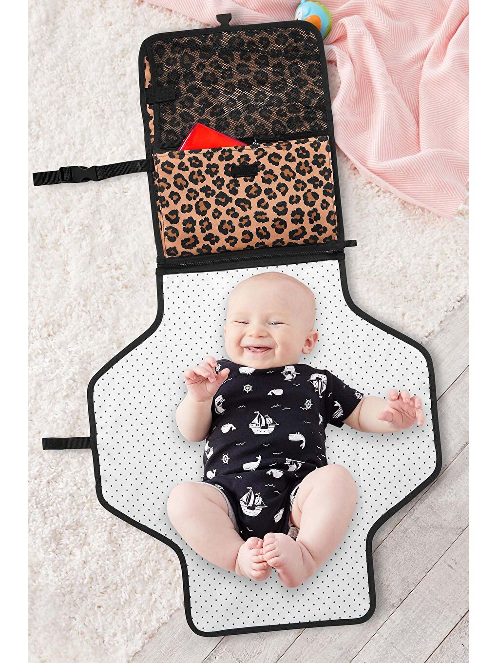 Pronto Orijinal Alt Açma Çantası Leopar Desenli-2