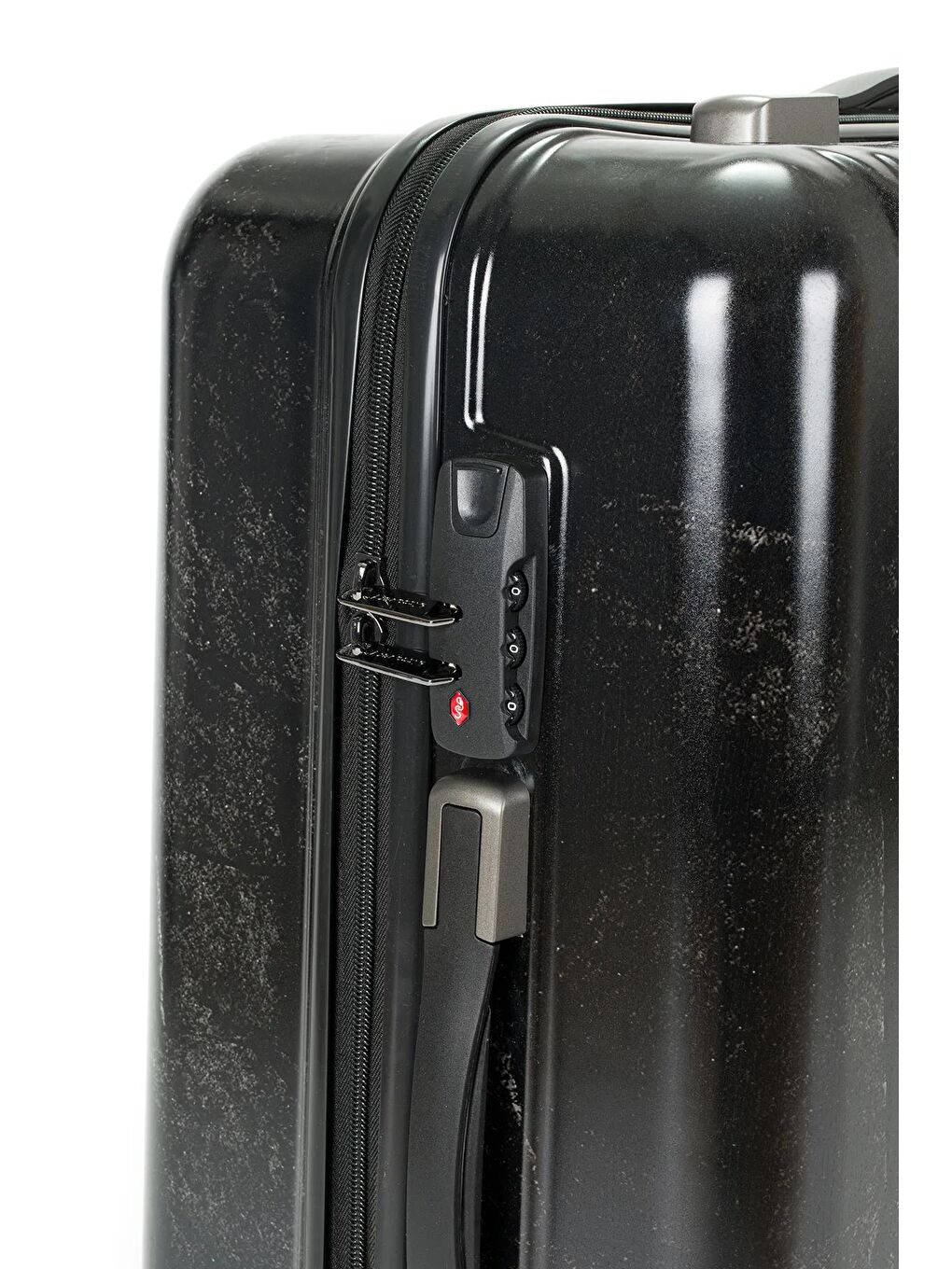 Siyah Kırıılmaz Sert Gövde Kilitili 8 Tekerlek Valiz Seti DL18HA-5