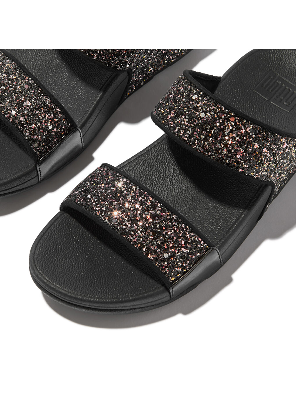 Siyah Kadın Terlik JE5-C33/C55 LULU Multi-Tonal Glitter Slides-2