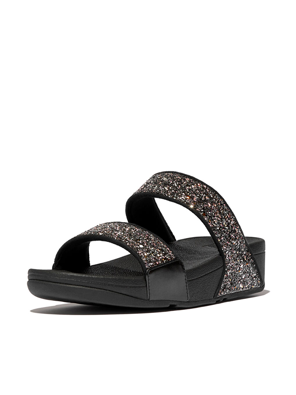 Siyah Kadın Terlik JE5-C33/C55 LULU Multi-Tonal Glitter Slides-3