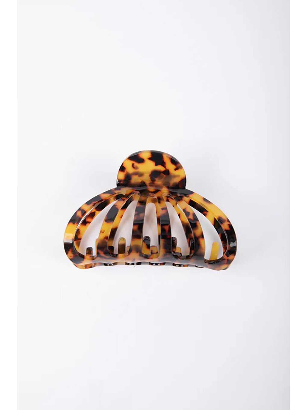 Kahverengi Kaplumbağa Sırtı Asetat Yengeç Mandal Toka-1