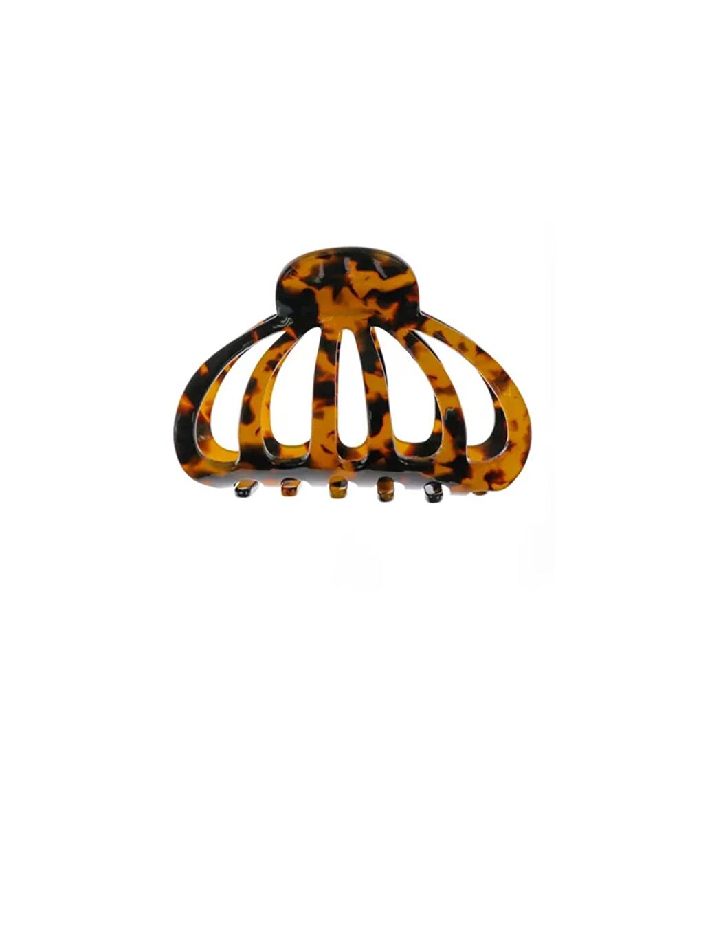 Kahverengi Kaplumbağa Sırtı Asetat Yengeç Mandal Toka-2