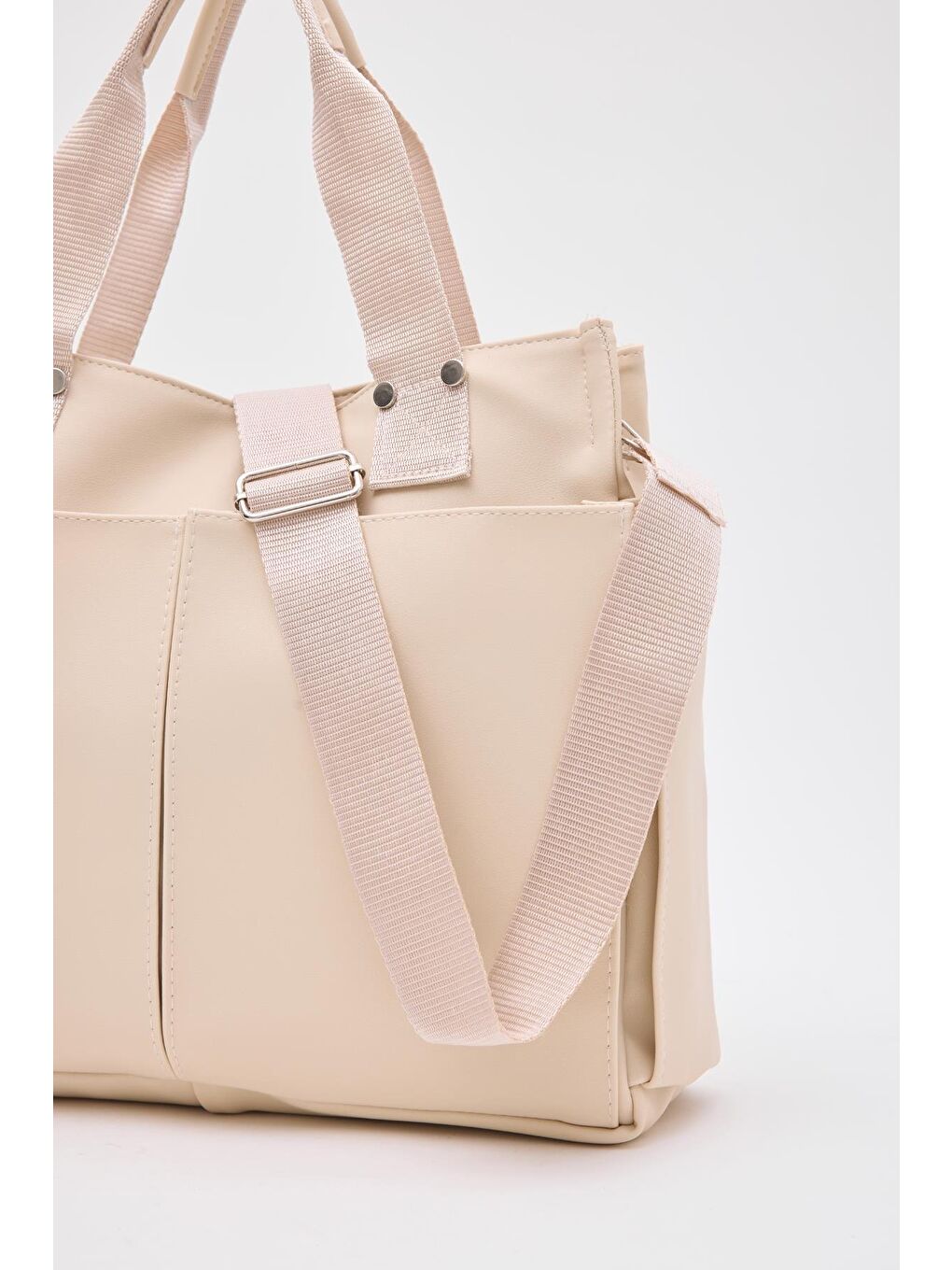 Milano Deri Evrak Çantası Bej-2