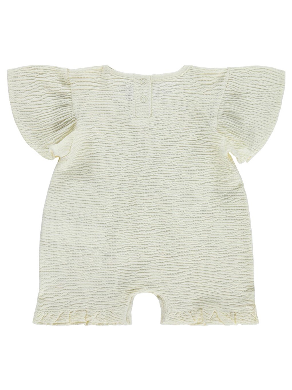 Baby Limon Nakışlı 6-18 Ay Patiksiz Tulum - Ekru-1