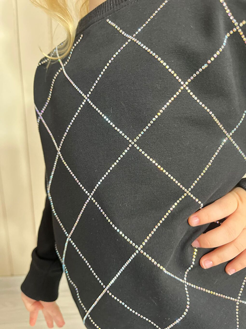 Kız Çocuk Siyah Alt Üst Eşofman Takım-3