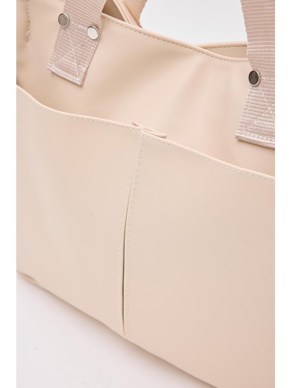 Milano Deri Evrak Çantası Bej-4