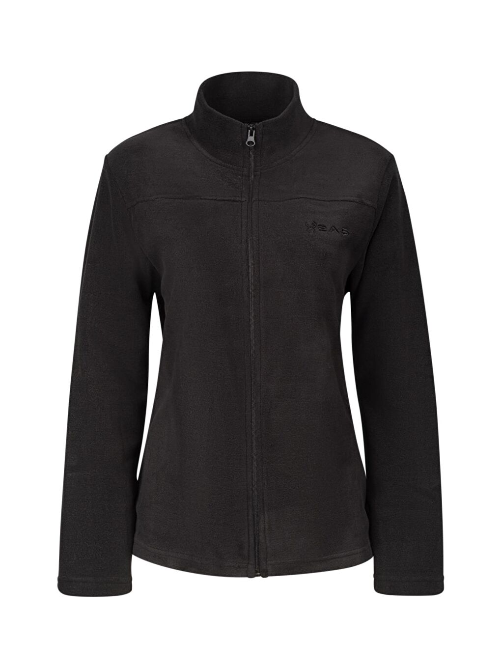 Lea Kadın Tam Fermuarlı Polar Sweatshirt Siyah