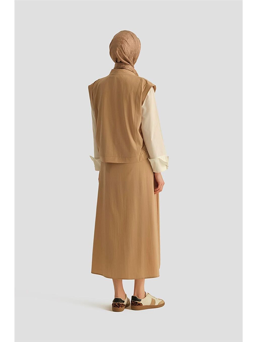 Yelekli Takım 25Yt613 Bej-4