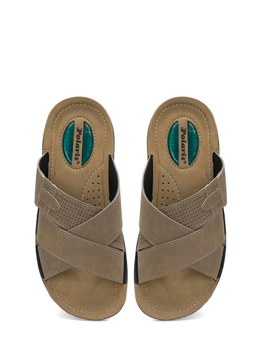 Bej 408002.M6FX Vizon Erkek Terlik-3