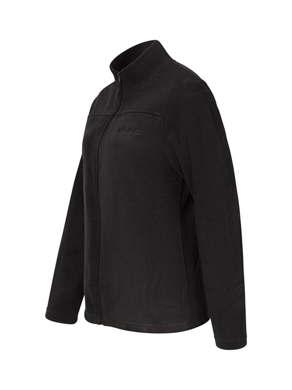 Lea Kadın Tam Fermuarlı Polar Sweatshirt Siyah-1