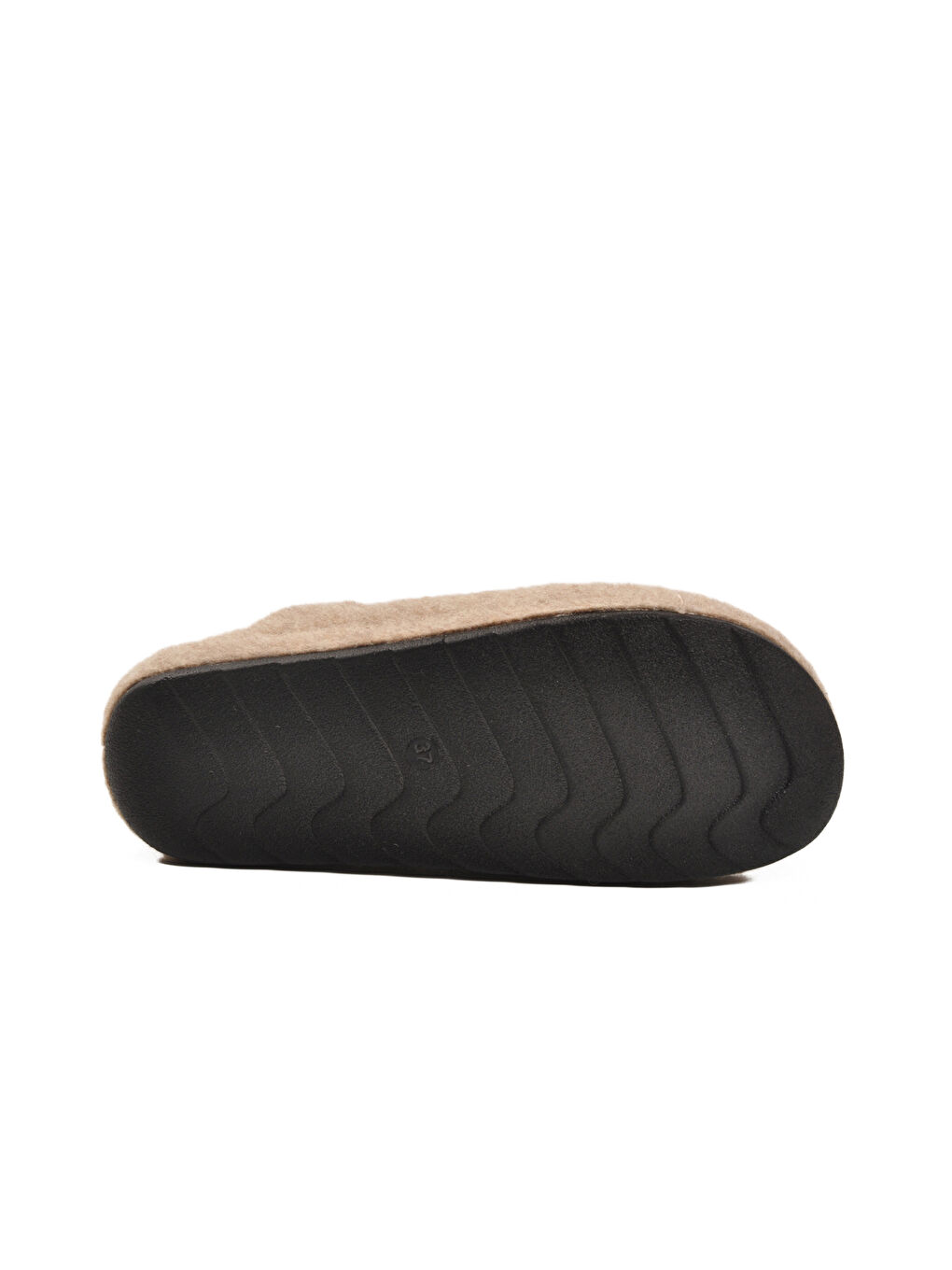 Kahverengi Camel Keçe Anatomik Kadın Ev Terliği K-9561 Z-4