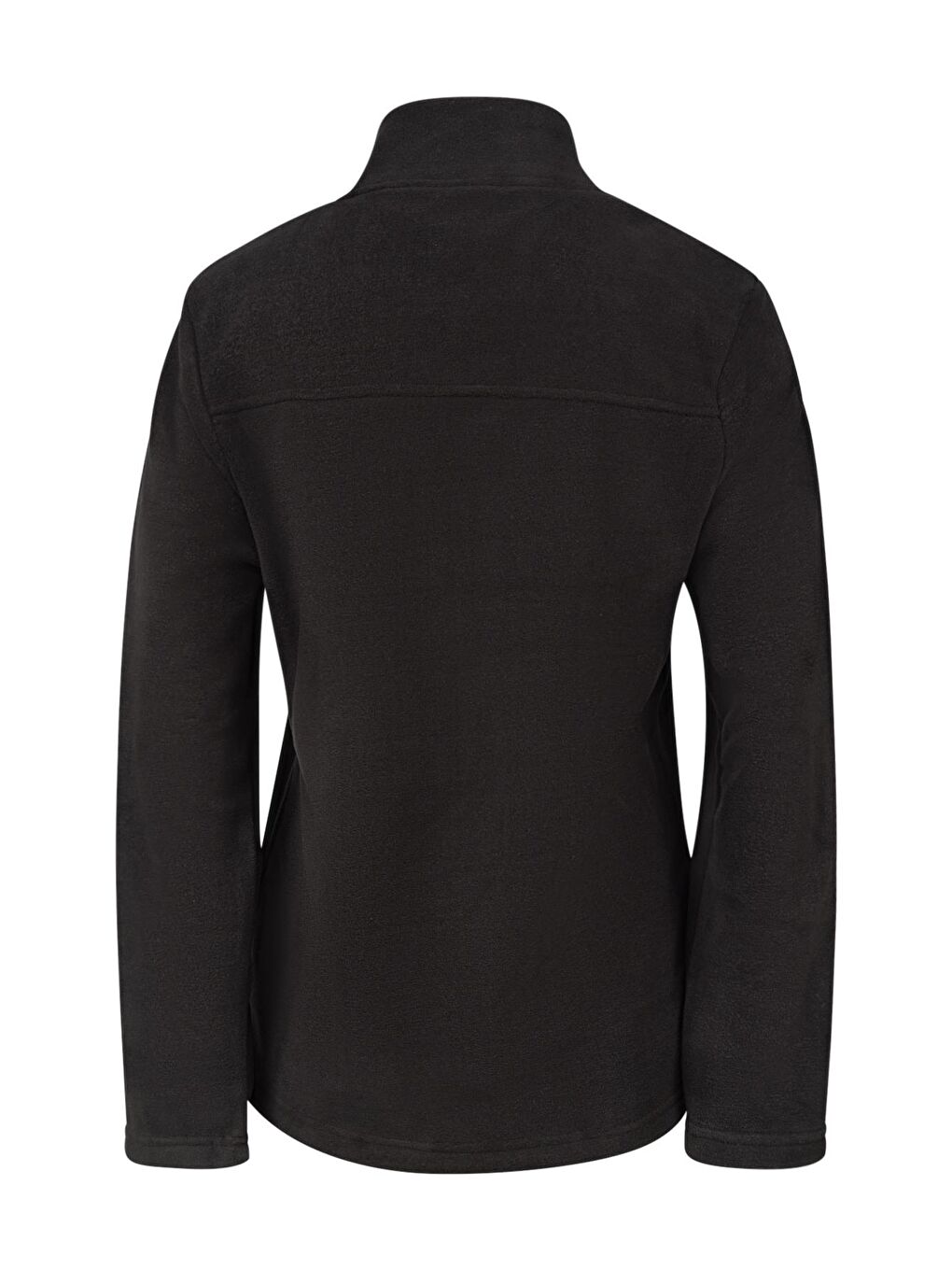 Lea Kadın Tam Fermuarlı Polar Sweatshirt Siyah-3