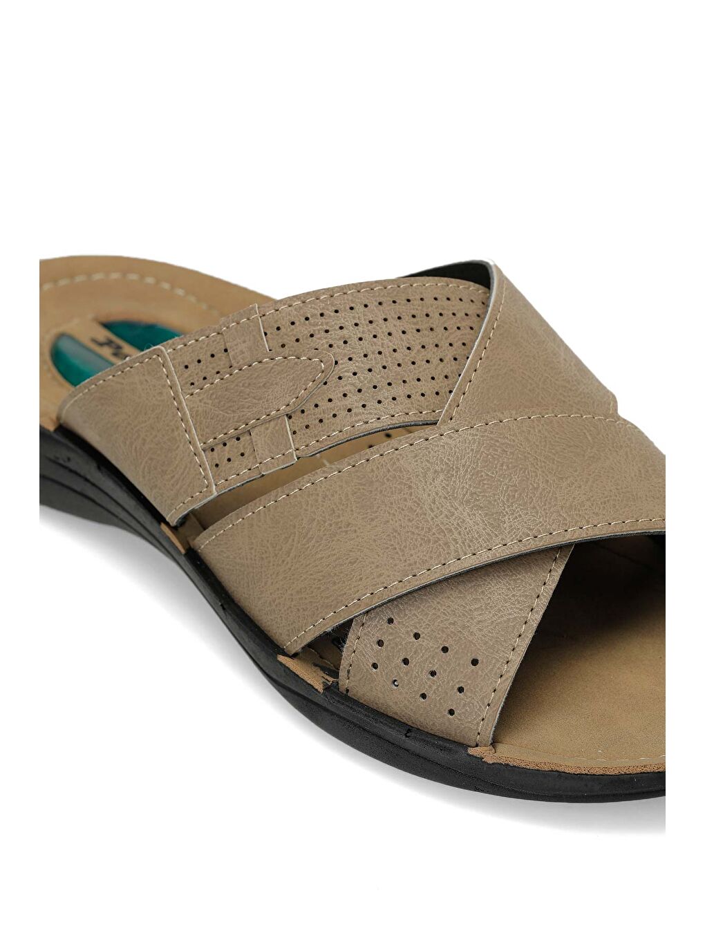 Bej 408002.M6FX Vizon Erkek Terlik-6