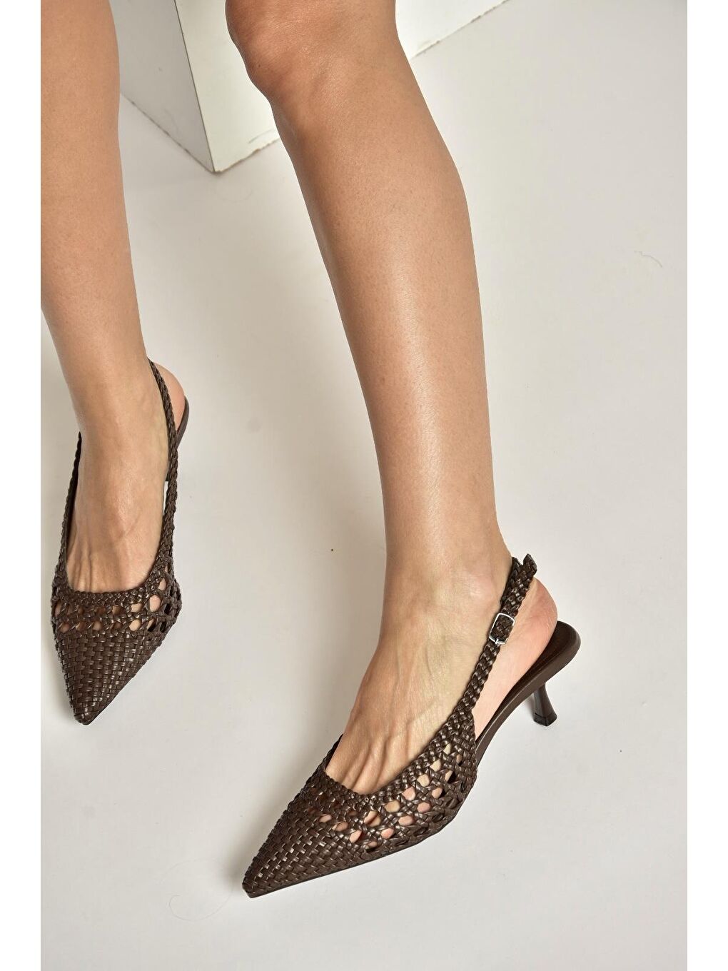 Kahverengi Kadın Topuklu Ayakkabı Y820026509-2