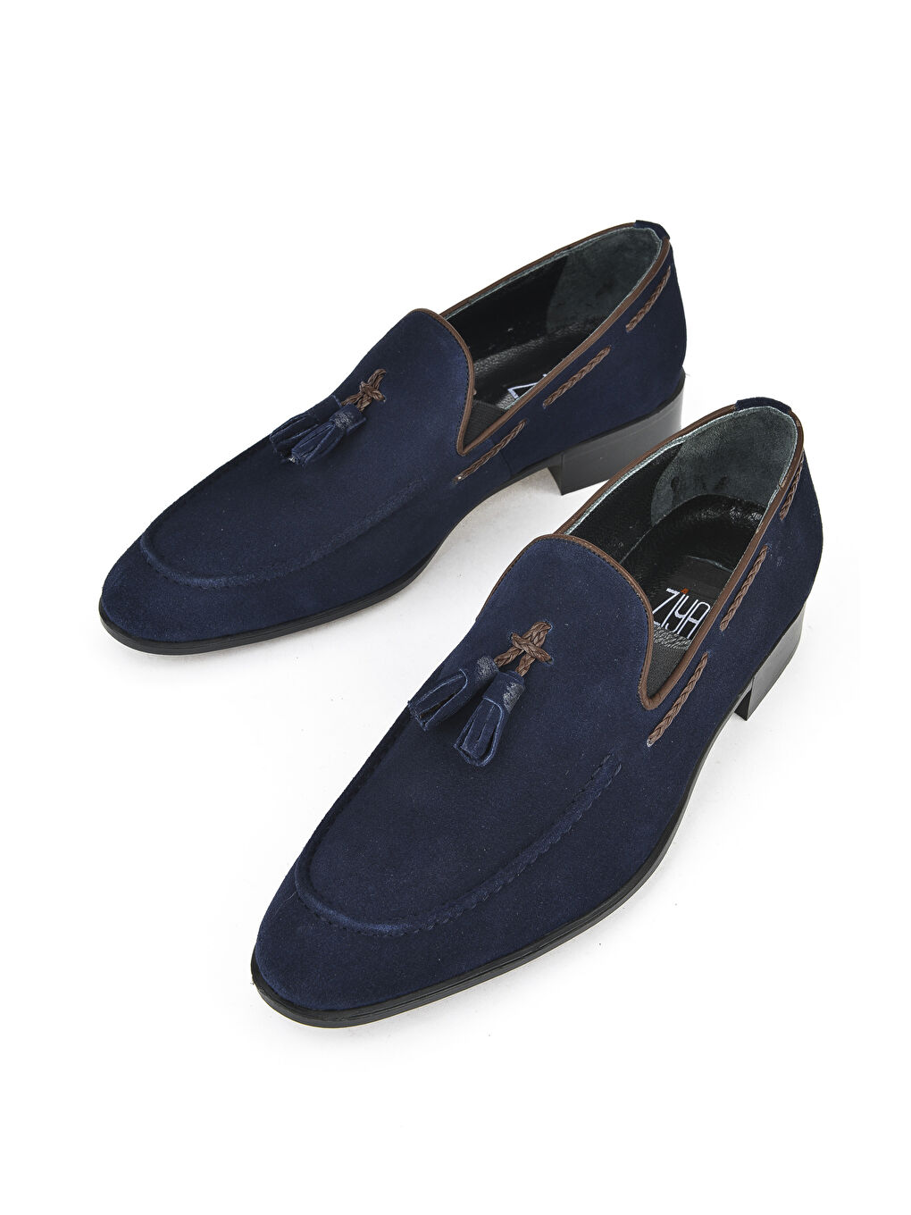 Erkek Hakiki Deri Klasik Ayakkabı 151985Z1001 Lacivert-4