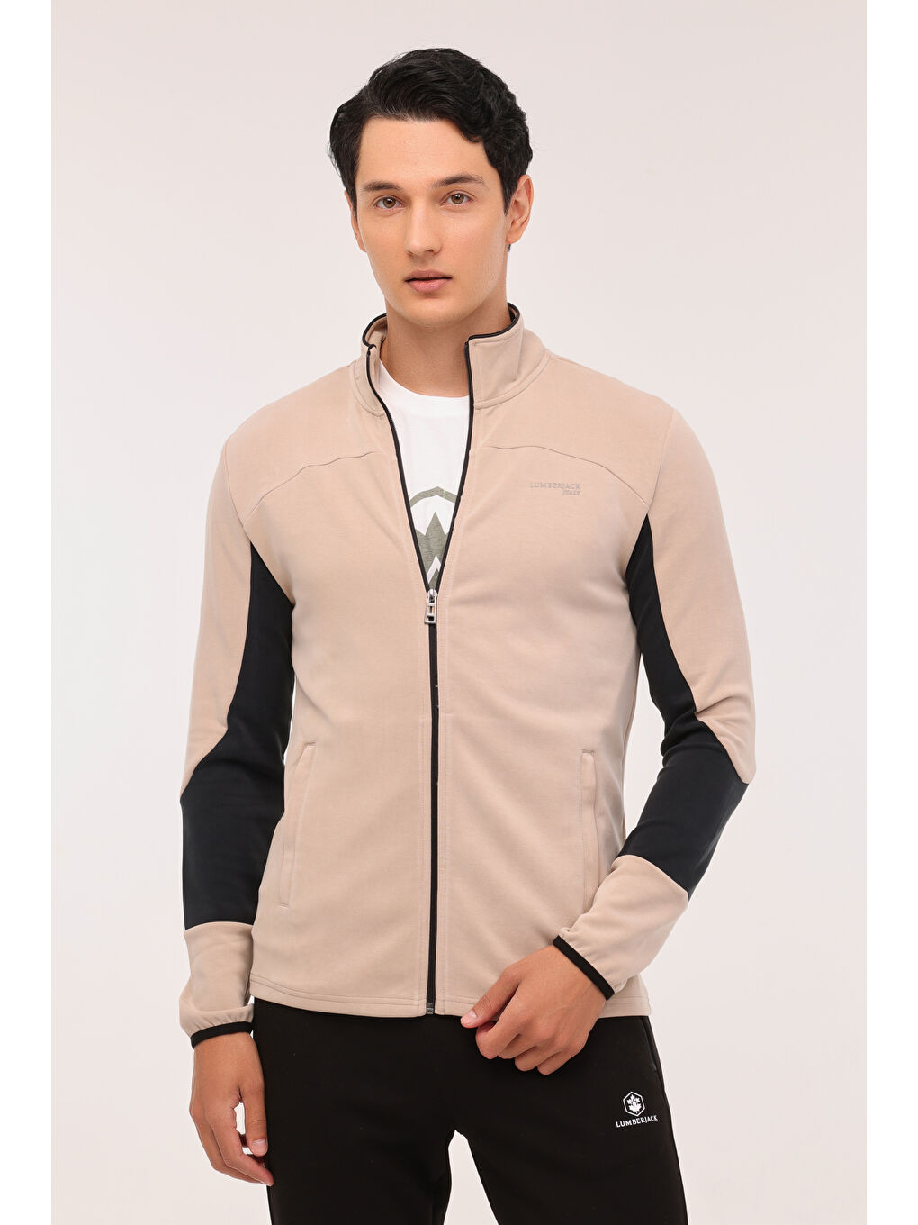 Bej ML BEI 22ITL1099 4PR Erkek Eşofman Üstü