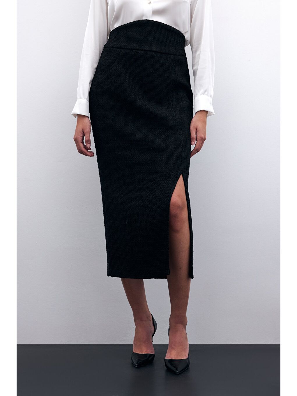 Tüvit Kalem Etek - Siyah-3