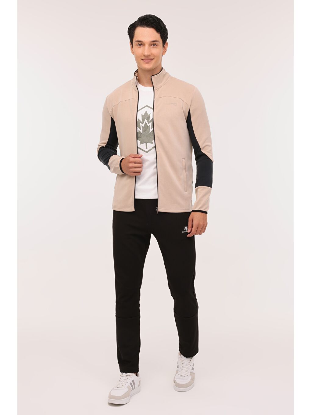 Bej ML BEI 22ITL1099 4PR Erkek Eşofman Üstü-2