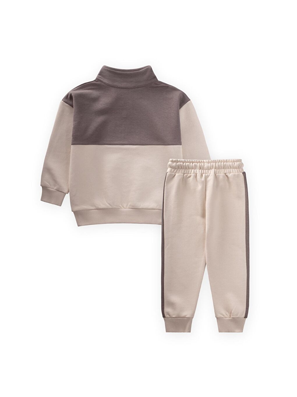 Sweatshirt Takım 2-10 Yaş Bej-1