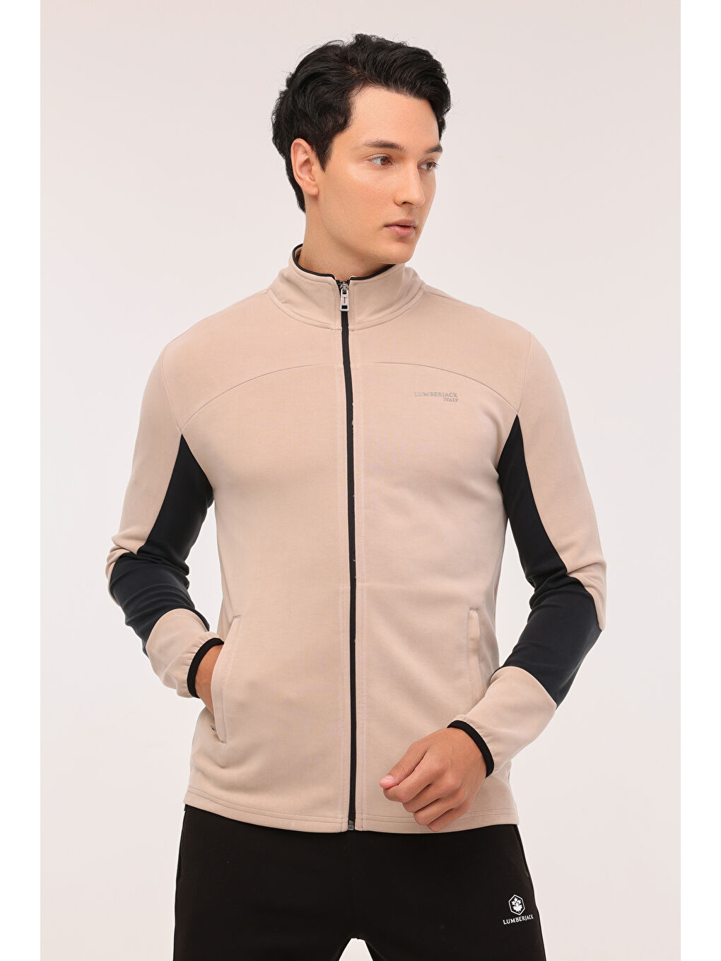 Bej ML BEI 22ITL1099 4PR Erkek Eşofman Üstü-4