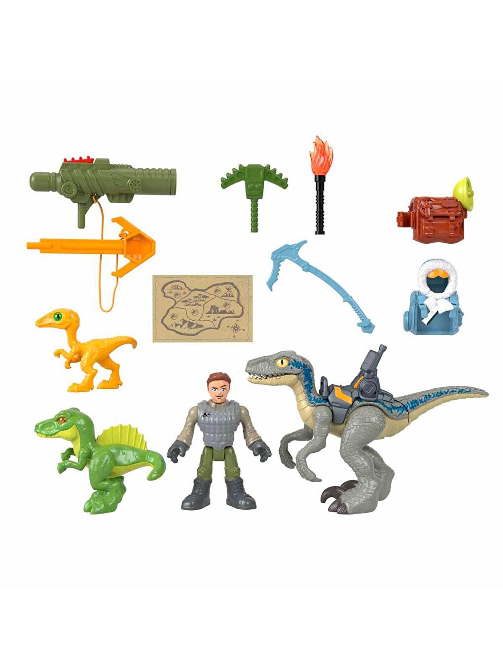 Imaginext Renksiz Jurassic World Dinozor Takibi Seti HND46