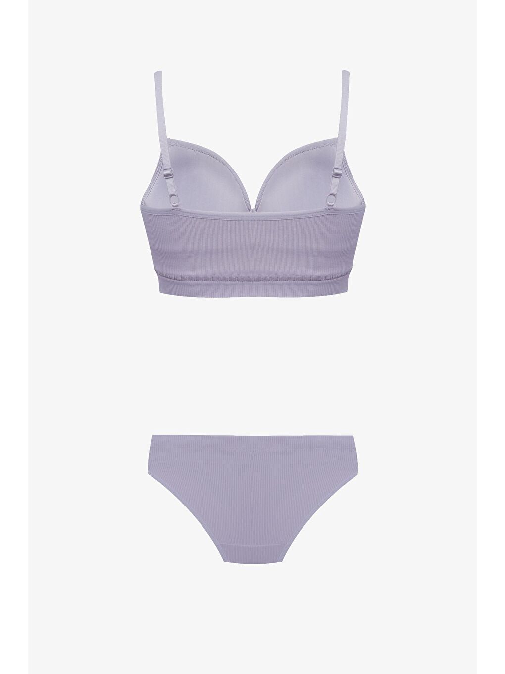 Mor Kadın Fitilli Yarım Dolgulu Sütyen Takım-1