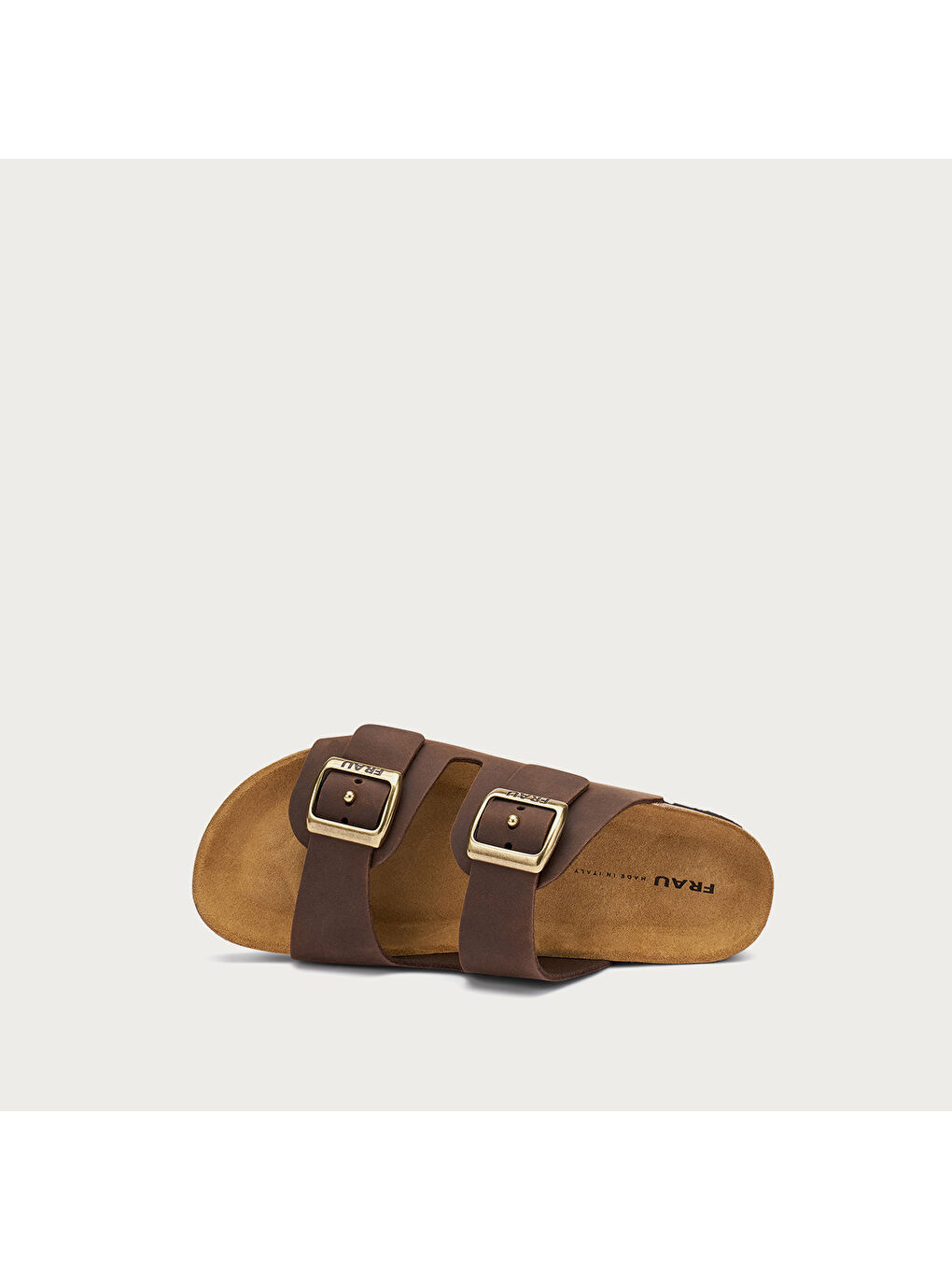 Kahverengi Kadın Terlik 58R8 OILED NUBUCK DOUBLE-STRAP SLIDERS-3