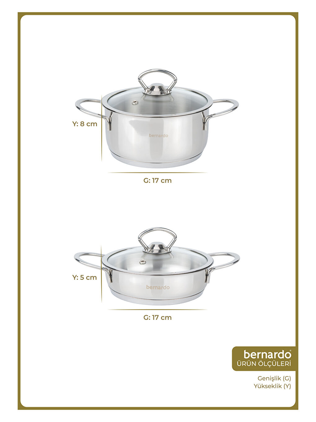 Gri Pera 4 Parça Pişir Sakla Tencere Seti-1