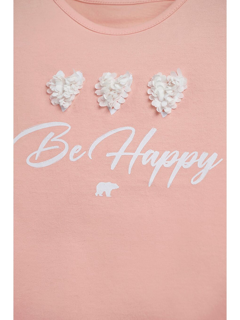 Pixie Pembe Baskılı Kız Çocuk Tişört-2
