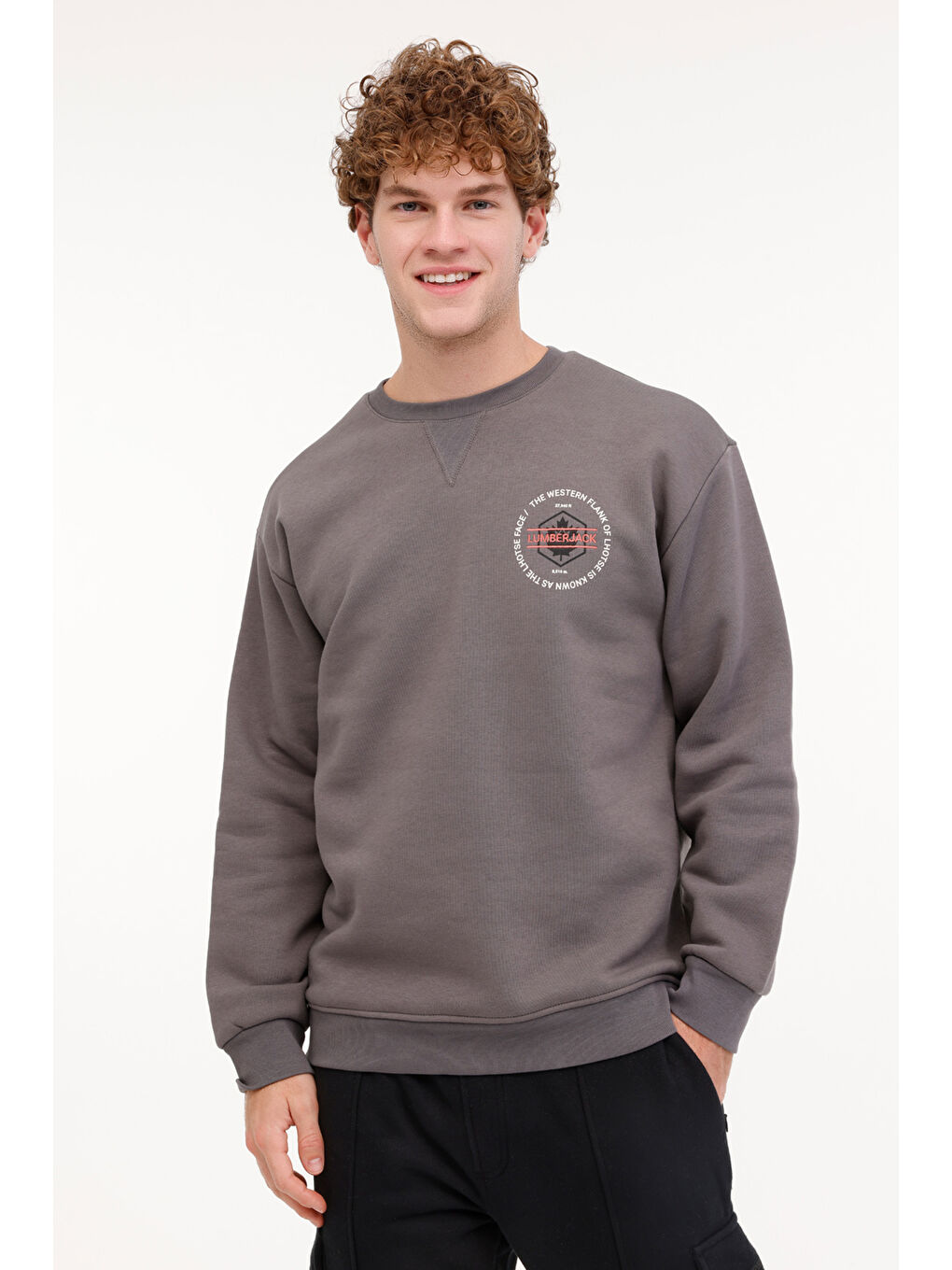 Lumberjack ML GREYS 16URB2021 4PR Gri Erkek Sweatshirt