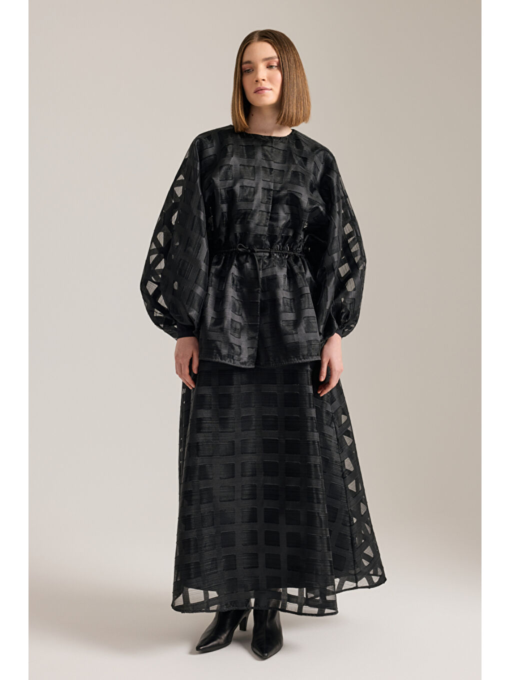 Siyah Organze Ceket-1