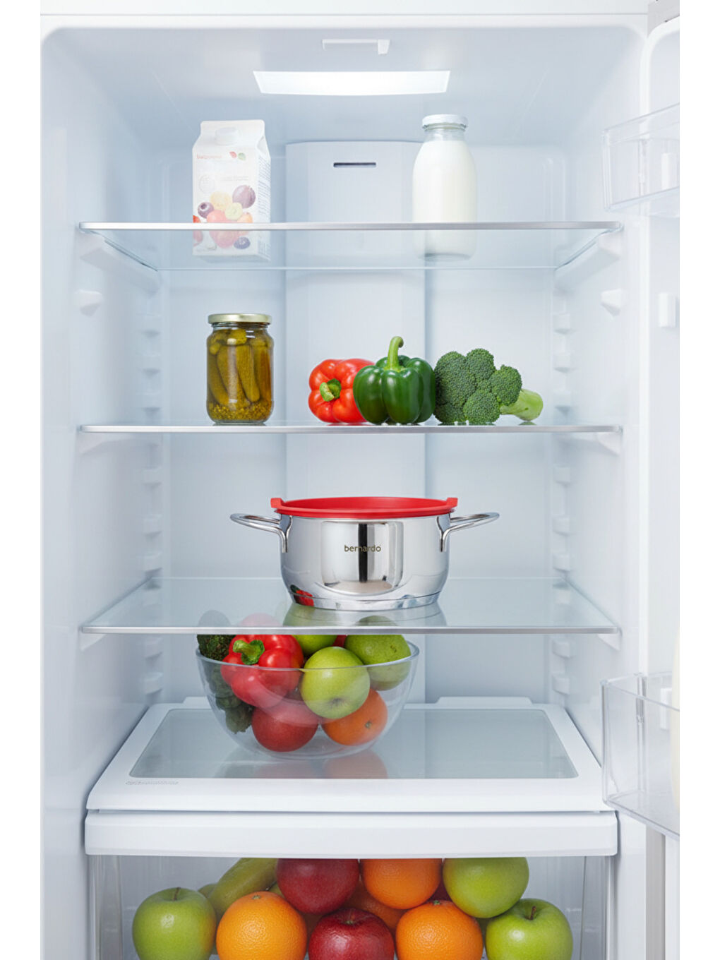 Gri Pera 4 Parça Pişir Sakla Tencere Seti-5