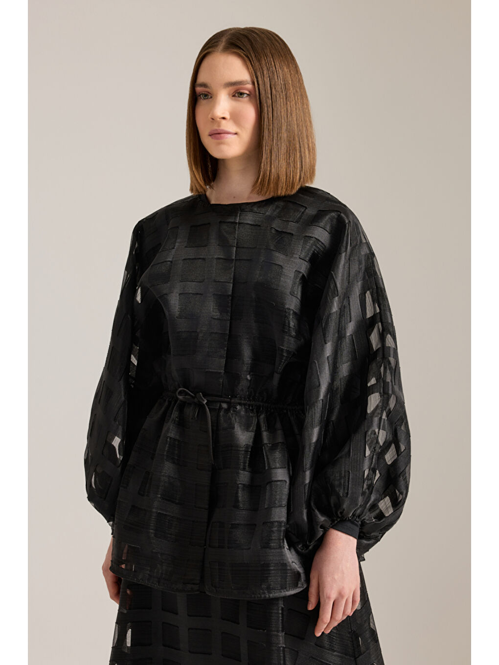 Siyah Organze Ceket-3