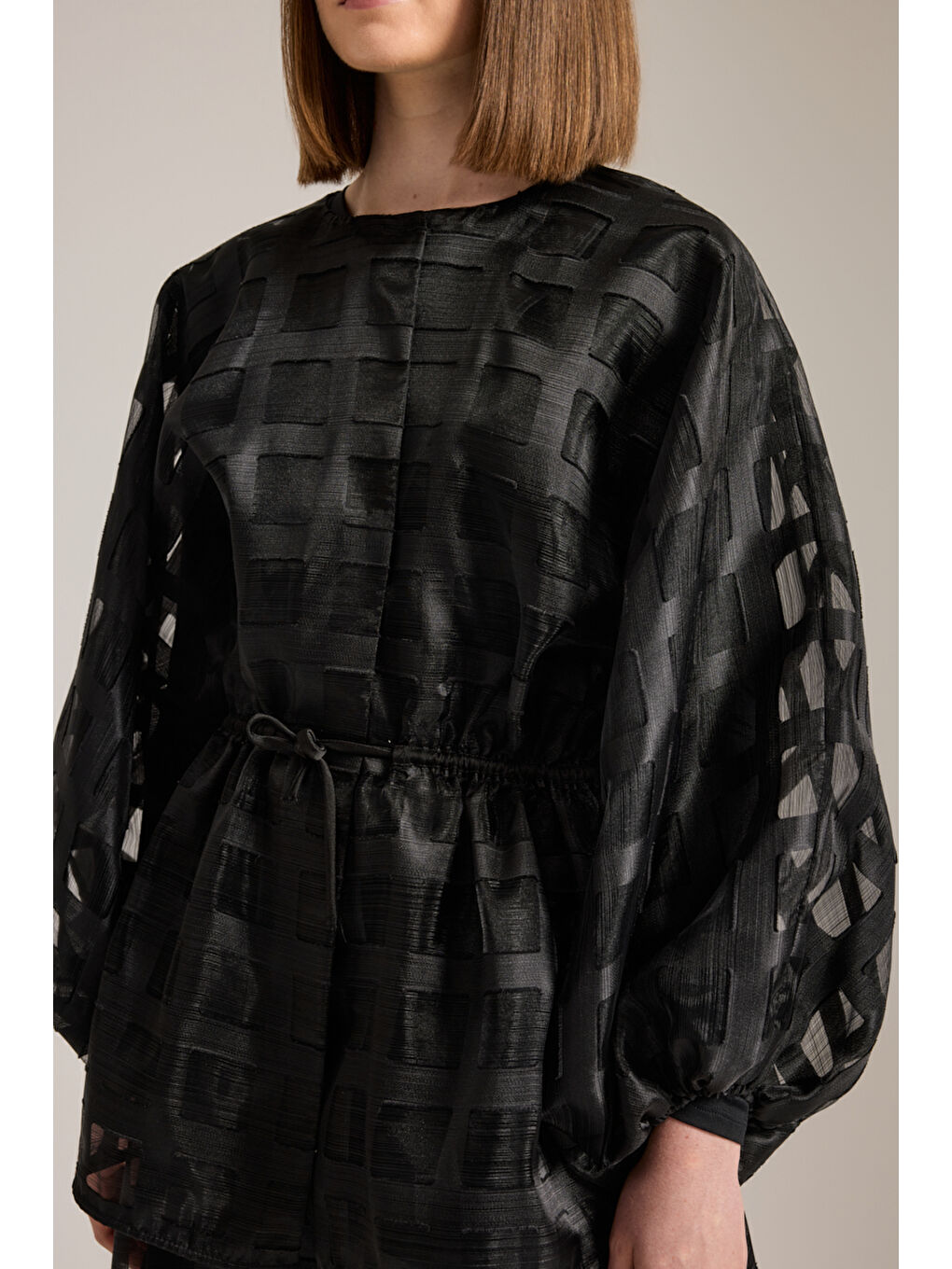 Siyah Organze Ceket-4
