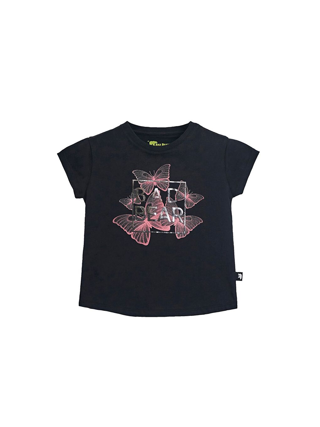 Miracle Siyah Baskılı Kız Çocuk Tişört