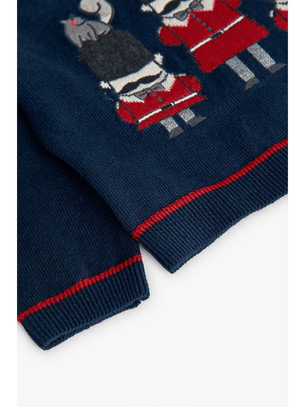 Lacivert Erkek Çocuk Desenli Kazak-3