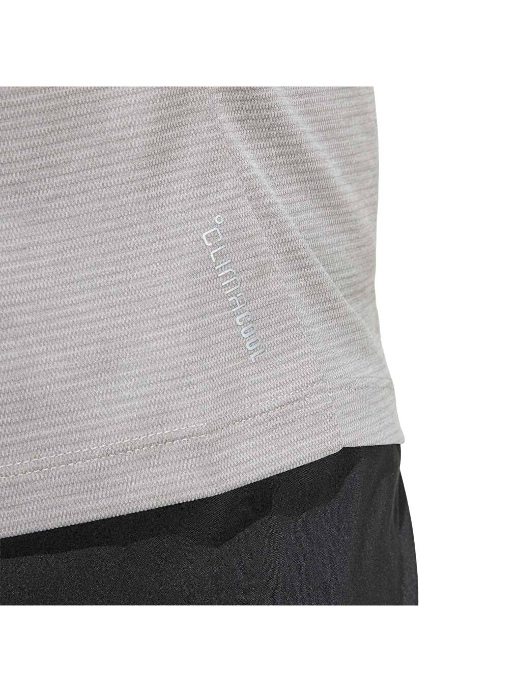 Running Essentials Kadın Gri Yuvarlak Yaka Tişört-2