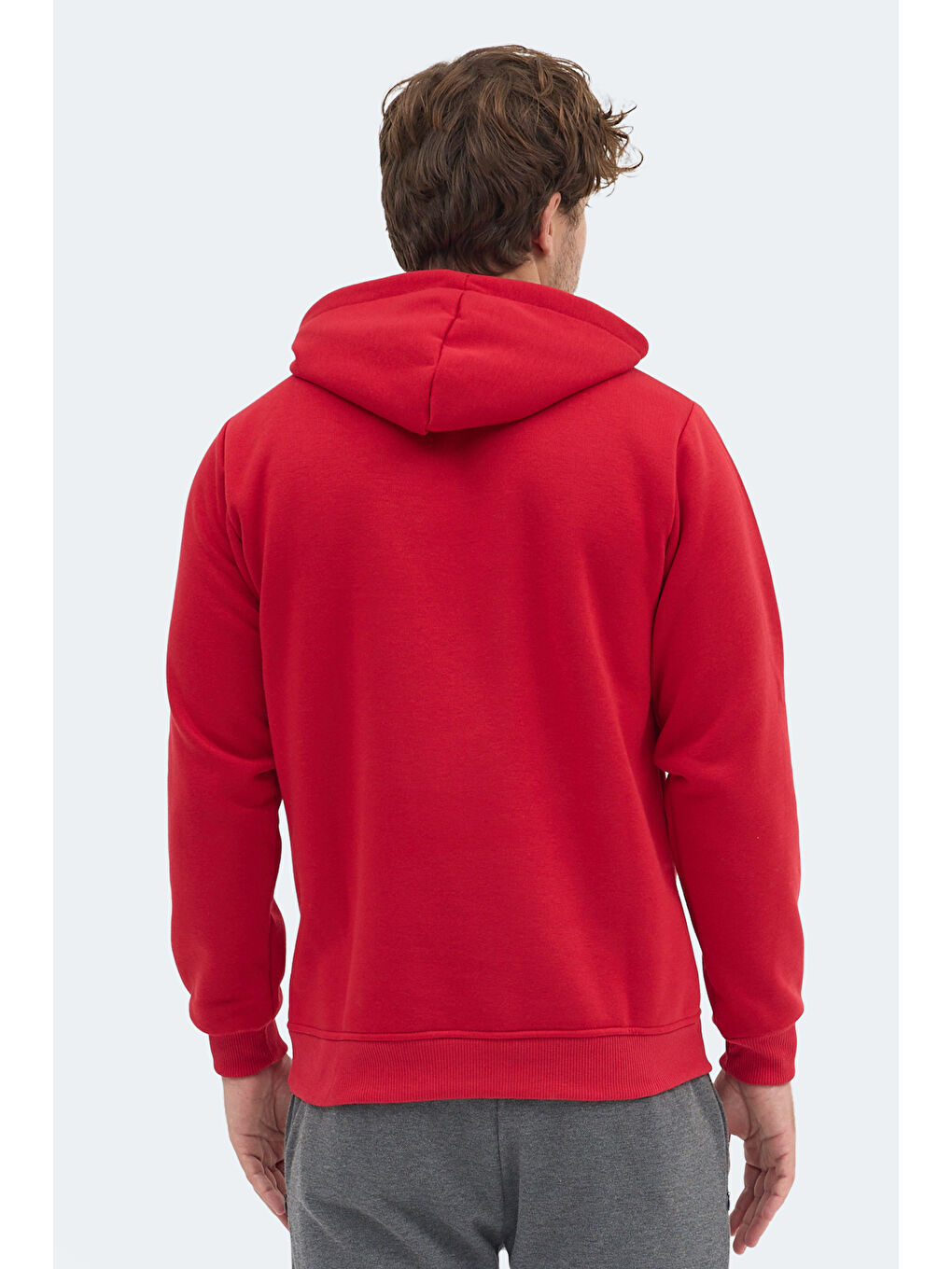 MOONLIGHT I Erkek Kapüşonlu Kırmızı Sweatshırt-2