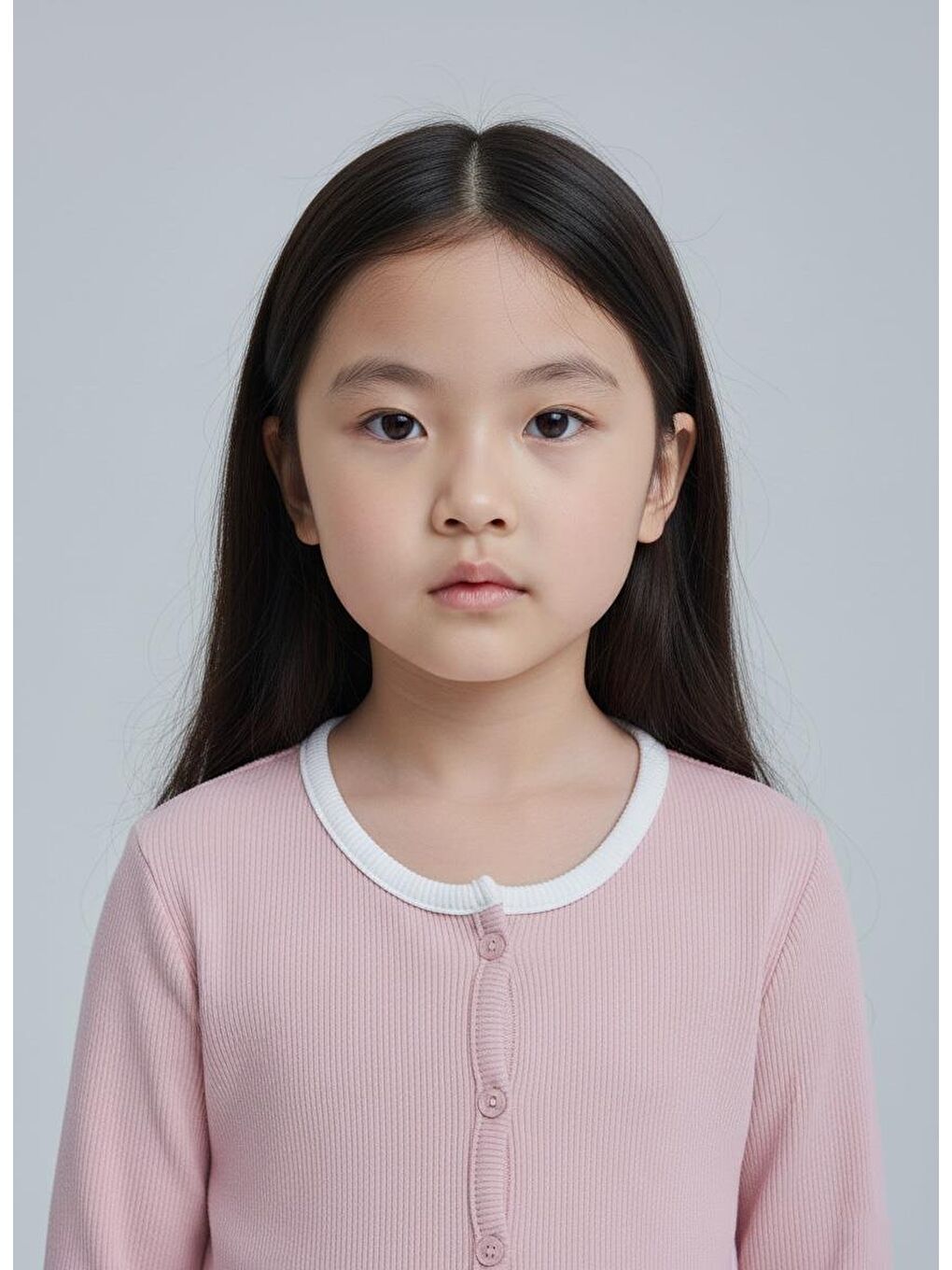 Pembe Kız Çocuk Fitilli %100 Pamuklu Düğmeli Hırka-1