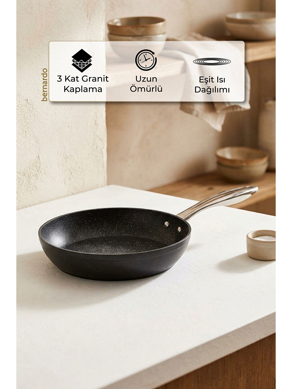 Chef Line Granit Tava Siyah 26cm-5