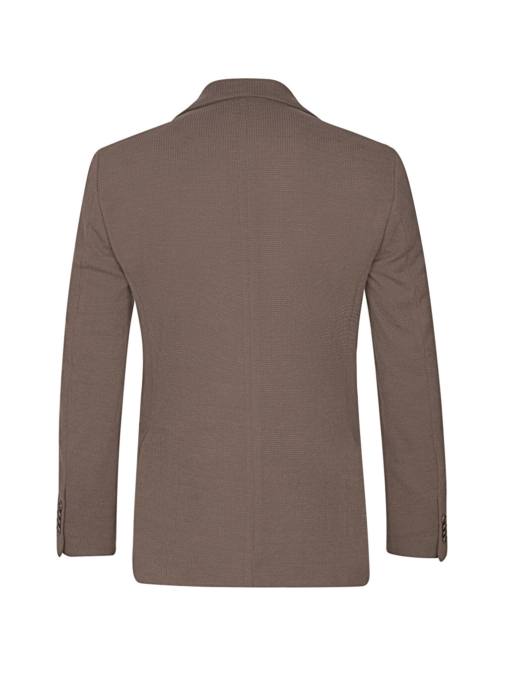 Kahverengi Comfort Fit Mono Yaka Klasik Ceket-1