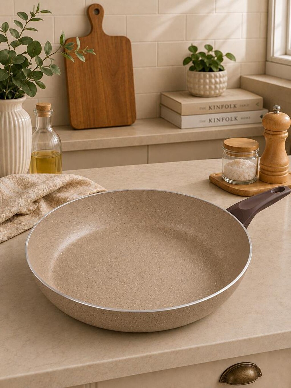 Bej Çetcook 28 Cm Ezme Tava