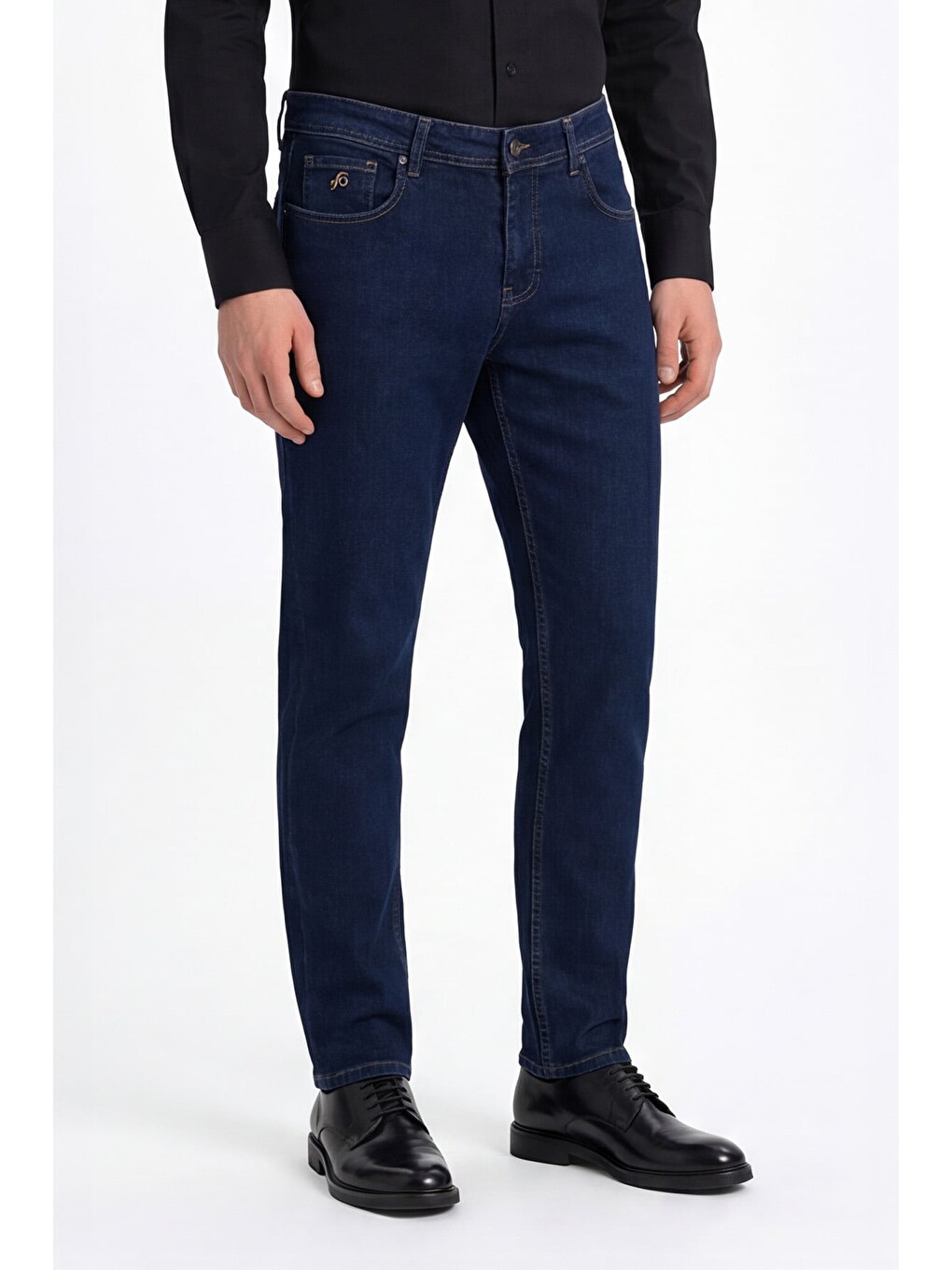 5 Cep Erkek Denim Jean Pantolon Lacivert