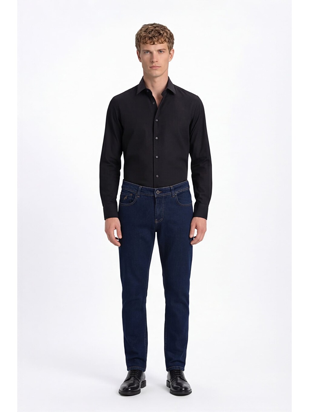 5 Cep Erkek Denim Jean Pantolon Lacivert-1