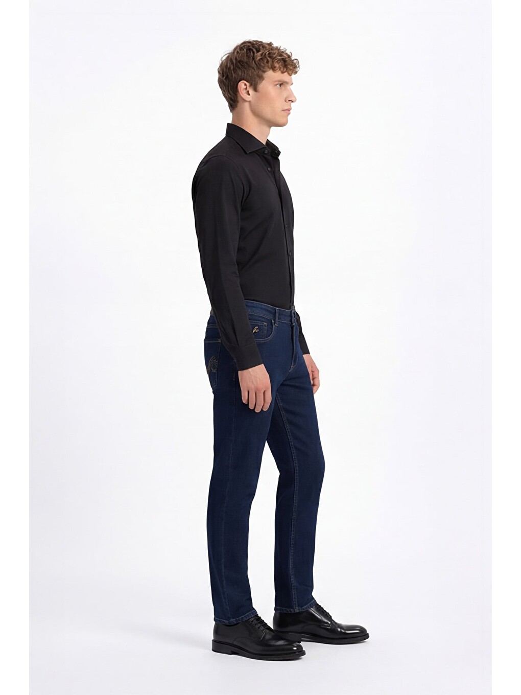 5 Cep Erkek Denim Jean Pantolon Lacivert-2