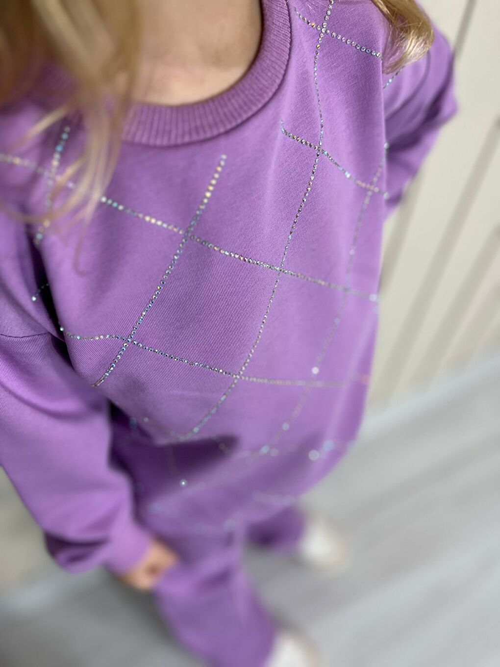 Kız Çocuk Mor Alt Üst Eşofman Takım-3